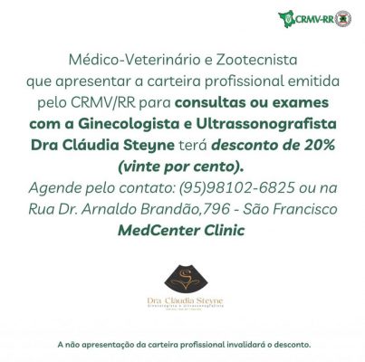 28. MED. CENTER CLINIC- Ginecologista e Ultrassonografia - Dra Cláudia Steyne