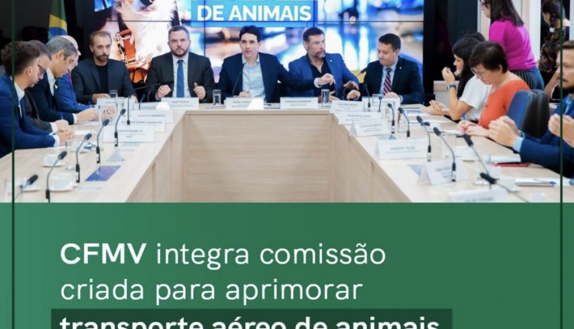 CFMV integra comissão criada para aprimorar transporte aéreo de animais