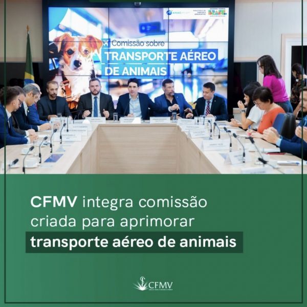 CFMV integra comissão criada para aprimorar transporte aéreo de animais