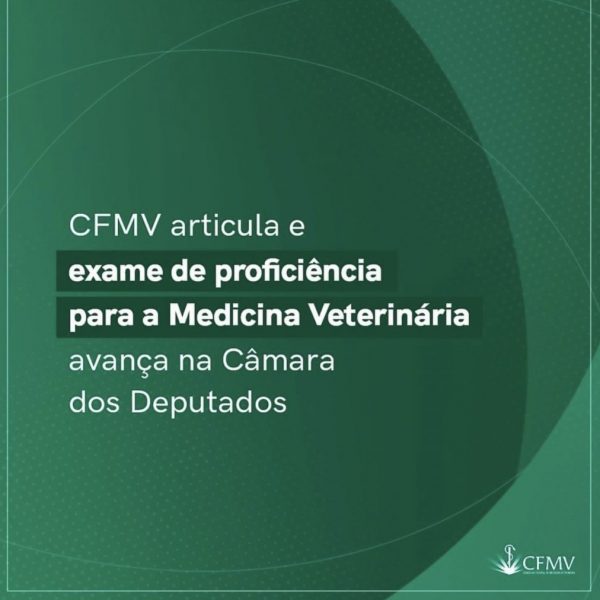 CFMV articula e exame de proficiência para a Medicina Veterinária avança na Câmara dos Deputados