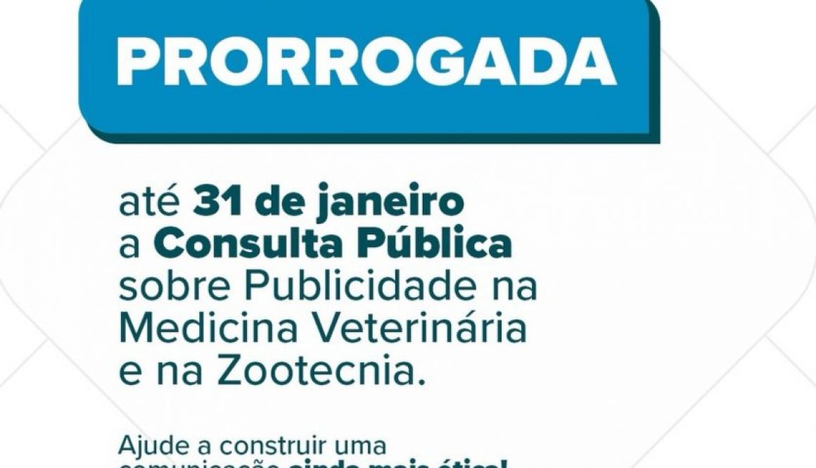 Consulta pública sobre publicidade em Medicina Veterinária e Zootecnia é prorrogada até 31 de janeiro