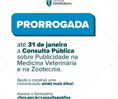 Consulta pública sobre publicidade em Medicina Veterinária e Zootecnia é prorrogada até 31 de janeiro