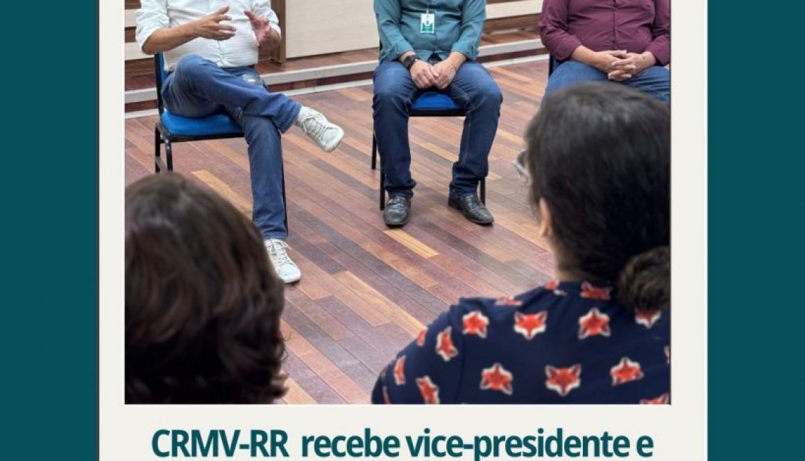 CRMV/RR recebe vice-presidente e conselheiro efetivo do CFMV para entrega de novas cédulas