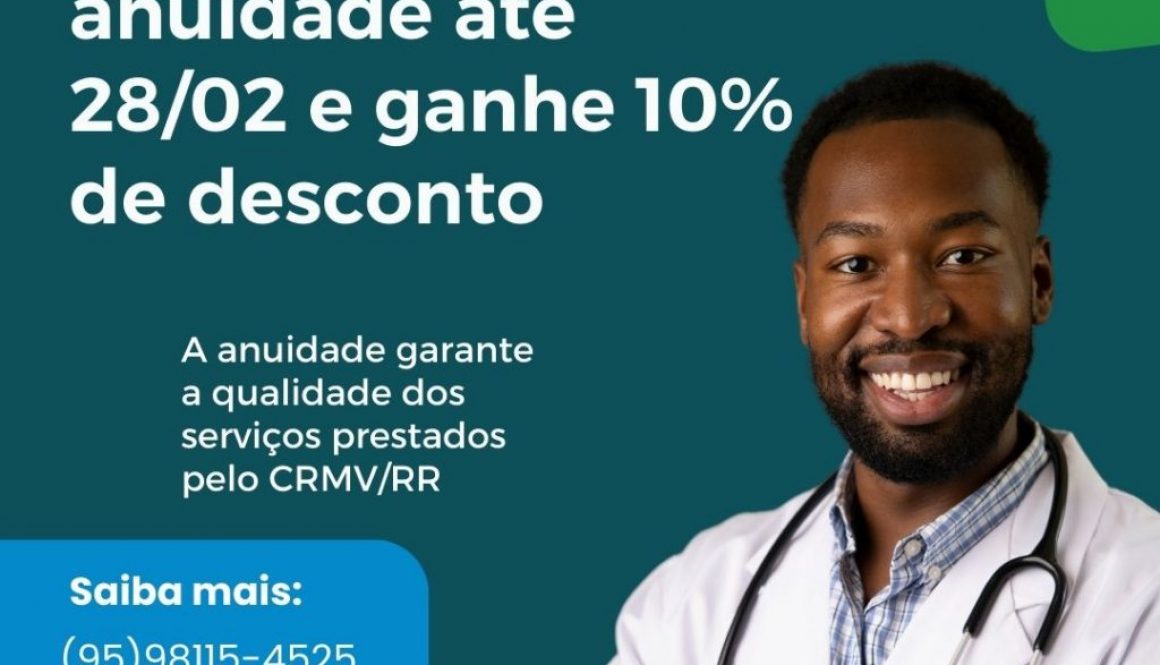 Pague sua anuidade até 28/02 e ganhe 10% de desconto